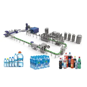 Automatic Turnkey Bottle Filling and Bottling Machine for Pure Mineral Water and Beverages