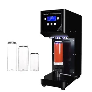 Automatic Vertical Can and Bottle Sealing Capping Machine for Drinks and Beverages