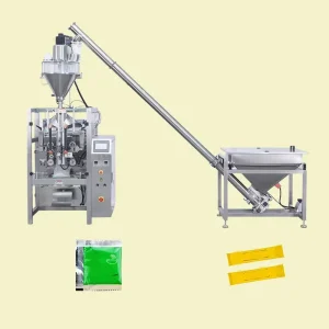 Automatic Vertical Gusset Bag Filling Machine Used for Powder Packing in the Chemical Industries Packaging