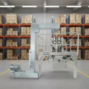 Automatic Vertical Multihead Weighing, Filling, and Sealing Machine for Snacks and Chemicals