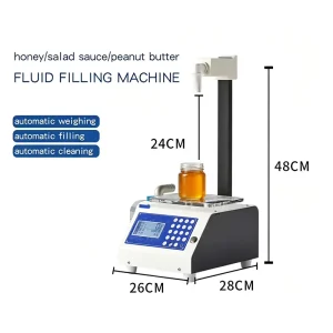 Automatic Weighing Filling Machine for Salad Sauce, Honey, and Jam with Washing Function