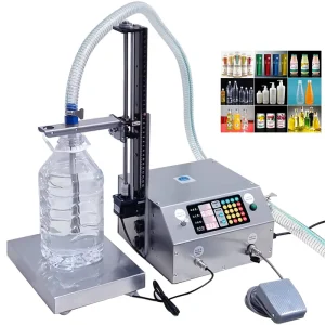 Automatic Weighing Single Head Quantitative Filling Machine Beer Beverage Oil Bottle Filler Digital Control Panel for Bottles