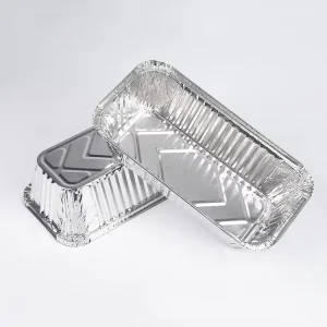 BUTF-RE2317 1100ml Food Grade Disposable Aluminum Foil Container with Die-Cut Half-Hard Lid