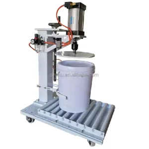 Barrel Plastic Paint Bucket Capping Machine Plastic Pail Drum Lid Lud Press Closer Pail Lid Closer Sealing Weighing Machine