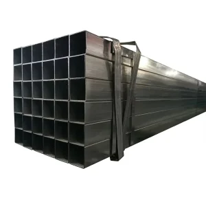 Black Iron Square and Rectangular Steel Tubes Metal Box Pipe