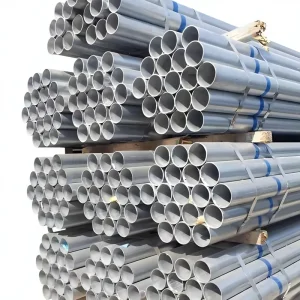 Black Round Pipe Base Hot Dipped Galvanized Steel Tube for Government Construction Project
