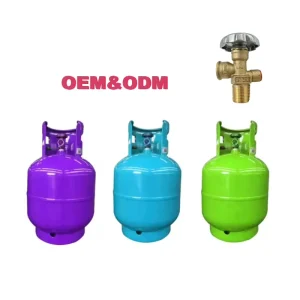 Butane Gas 9kg 20lbs LPG Gas Cylinder Portable LPG Gas Bottle for Camping & Cooking Global Standard Cylinder Propane tank