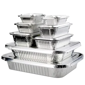 CB11 300ml 10oz 6-Inch Disposable Aluminum Foil Food Container with Lid