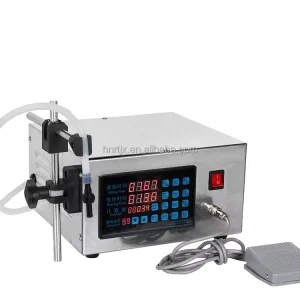 CNC Panel Control Semi Automatic Quantitative Weighing Filling Machine for Juice Water Bottle