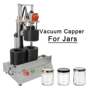 Capping Vacuum Machine Manufacturer Semi Automatic Pneumatic Capper Twist Off Vacuum Glass Bottle Jam Jar Capping Machine
