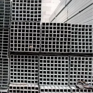 Carbon Steel Q235 ST37 A36 S235JR S355JR Q195 12Cr1MoV Q355B ERW GI Hot-Dip Galvanized Square Tube with Cutting Service