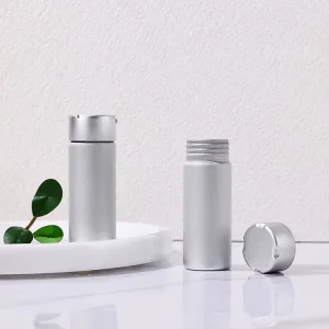 Child Resistant Lid Metal Aluminium Bottle 50 100ml 250ml 500ml 1000ml Medicine Cosmetic Essential Oil Aluminum Bottle