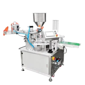 China Manufacturer Fully Automatic Pneumatic Rotary Cup Filling Sealing Machine for Beverage Apparel Cans and Bottles CE Certified