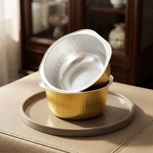 Commercial Aluminum Foil Restaurant Takeout Pan 445ml 15.2oz PET Sealing Table Tray Container