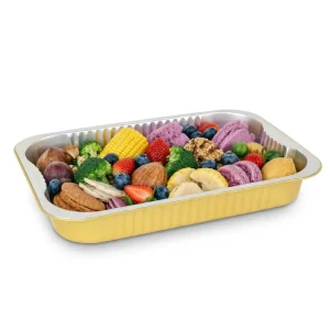 Commercial Grade Heavy-Duty Rectangle Aluminum Foil Containers with Foil Lid Disposable Takeaway Oven Safe