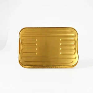 Commercial Grade Heavy-Duty Rectangle Aluminum Foil Containers with PP Foil Lid Disposable Takeaway Oven Safe 3500ml