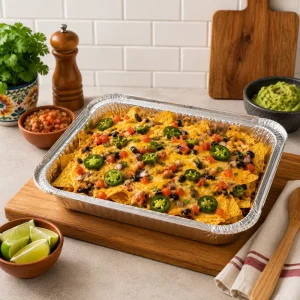 Custom 850ml Aluminum Foil Baking Takeaway Box with Lid