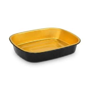 Custom Event Rectangle Aluminum Foil Containers with Foil Lid Food Grade Oven Safe T246 1500ML