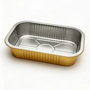 Custom Food Grade Aluminum Foil Container Square Shape OEM ODM Factory Direct for Food Packaging