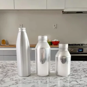 Custom Logo Printed Disposable Aluminum Mineral Water Bottle 100ml 400ml 500ml for Beverages and Tea