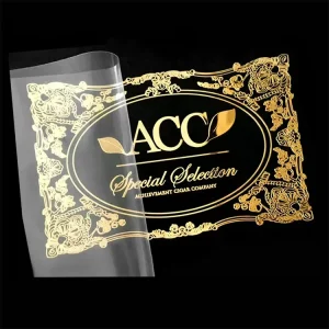Custom Luxury logo 3d Embossed Label Metal Transfer Sticker Transfer Printing