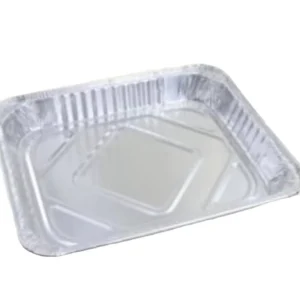 Customized 2600ml Aluminum Foil Container 323x260x47mm Disposable Heavy Duty Rectangular Baking Pan with Lid for Catering BBQ