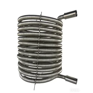 Customized 304 316L Corrugated Stainless Steel Coiled Tube for Heat Exchangers