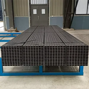 Customized Mild Steel Black Hollow Section Carbon Steel Q235 Square Rectangular Metal Tube