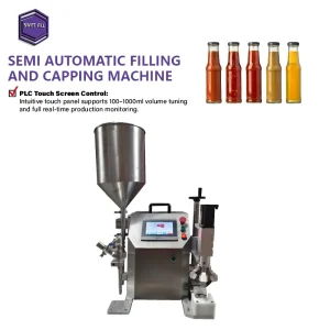 Customized PLC-Controlled Semi-Automatic Food Processing Capping Machine 1000-2000 Bottles/Hour Claw Capping for Oil Bottles
