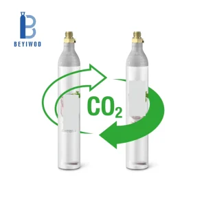 DOT3AL ISO7866 Aluminum CO2 Cylinder 0.6L for Beverage and Soda Machines