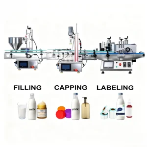 Desktop Automatic Juice Liquid Filling Capping and Labeling Machine