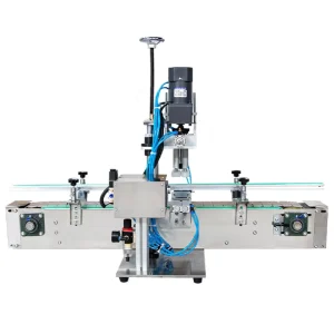 Desktop Inline Capping Machine for Plastic Bottles with Threaded Caps