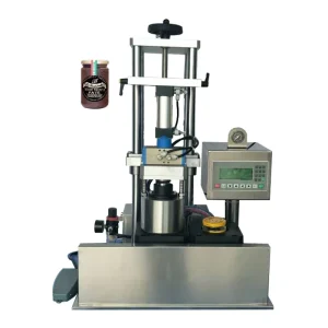 Desktop Semi-Automatic Glass Jar Vacuum Capping Machine for Ketchup and Jam Bottles