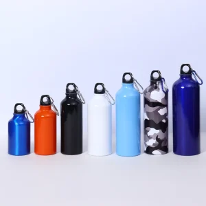 Different Capacity Aluminum Bottle Water Popular Promotional Gifts Customized with Carabiner Tumbler Bottle with Lid