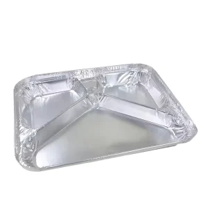 Disposable 3-Compartment Aluminum Foil Food Tray