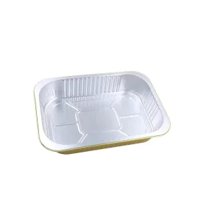 Disposable Aluminium Foil Container Heat Resistant for Grilling Oven Baking Catering Takeout Packing