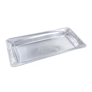 Disposable Aluminum Foil Bakeware Containers PET Lid Food Safe 2300ml Capacity for BBQ Baking Takeout Food Storage