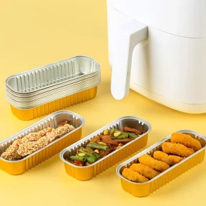 Disposable Aluminum Foil Container for Party Cupcakes and Mini Loaf Pans