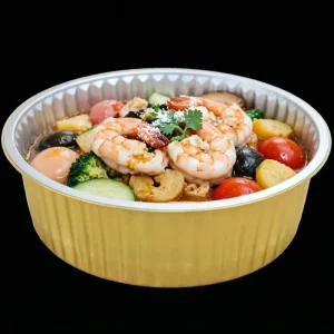Disposable Aluminum Foil Containers with Microwavable, Oven Safe, Food Grade PP Lid, Heat Sealable, for Food Processing