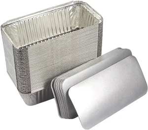 Disposable Aluminum Foil Food Box for Takeaway, Vegetables, Chicken, BBQ, and Grilled Food