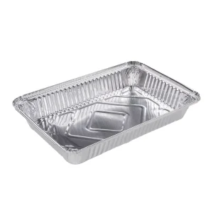 Disposable Aluminum Foil Food-Grade Oven-Safe Tray with Paper Lid for Fast Food Delivery and Catering