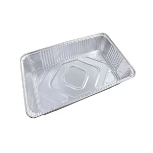 Disposable Aluminum Foil Rectangle Cake Pans and Baking Tray with PET Container and Foil Lid Food Grade