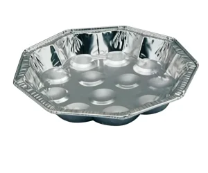 Disposable Aluminum Foil Snail Pan Tray Food Grade Oven Safe