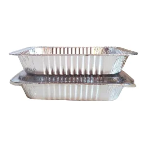 Disposable Aluminum Foil Tray with PP Plastic Lid for Food Packaging and Dish Storage