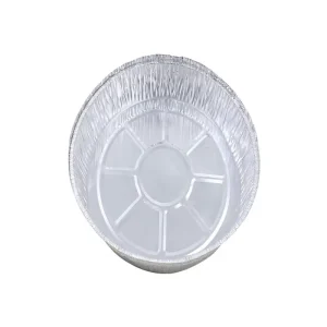 Disposable Container with Recyclable Aluminum Foil Lid and PET Plastic Base