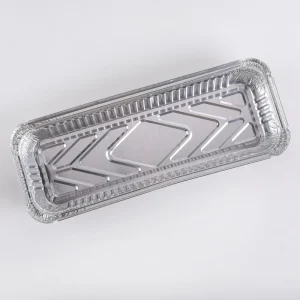 Disposable Deep Rectangular Aluminum Foil Containers with Paper Lid Oven Safe Food Grade for Lasagna Casseroles BBQ Sides