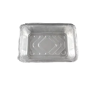 Disposable Food Packaging Aluminum Containers Tin Foil Dishes Catering Aluminium Foil Tray With Plastic Lid
