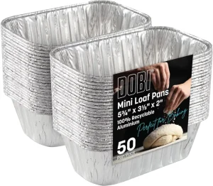 Disposable Mini Rectangular Aluminum Foil Container, Small Food-Grade Sauce Tray for Tasting Samples and Condiments