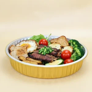 Disposable PET Aluminum Foil Trays, Oven Safe, Food Grade, Round, T320, 4000ML