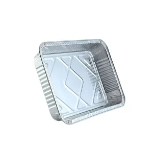 Disposable Packing Foil Container Multi-Compartment Aluminum Foil Trays with Lids Food Grade